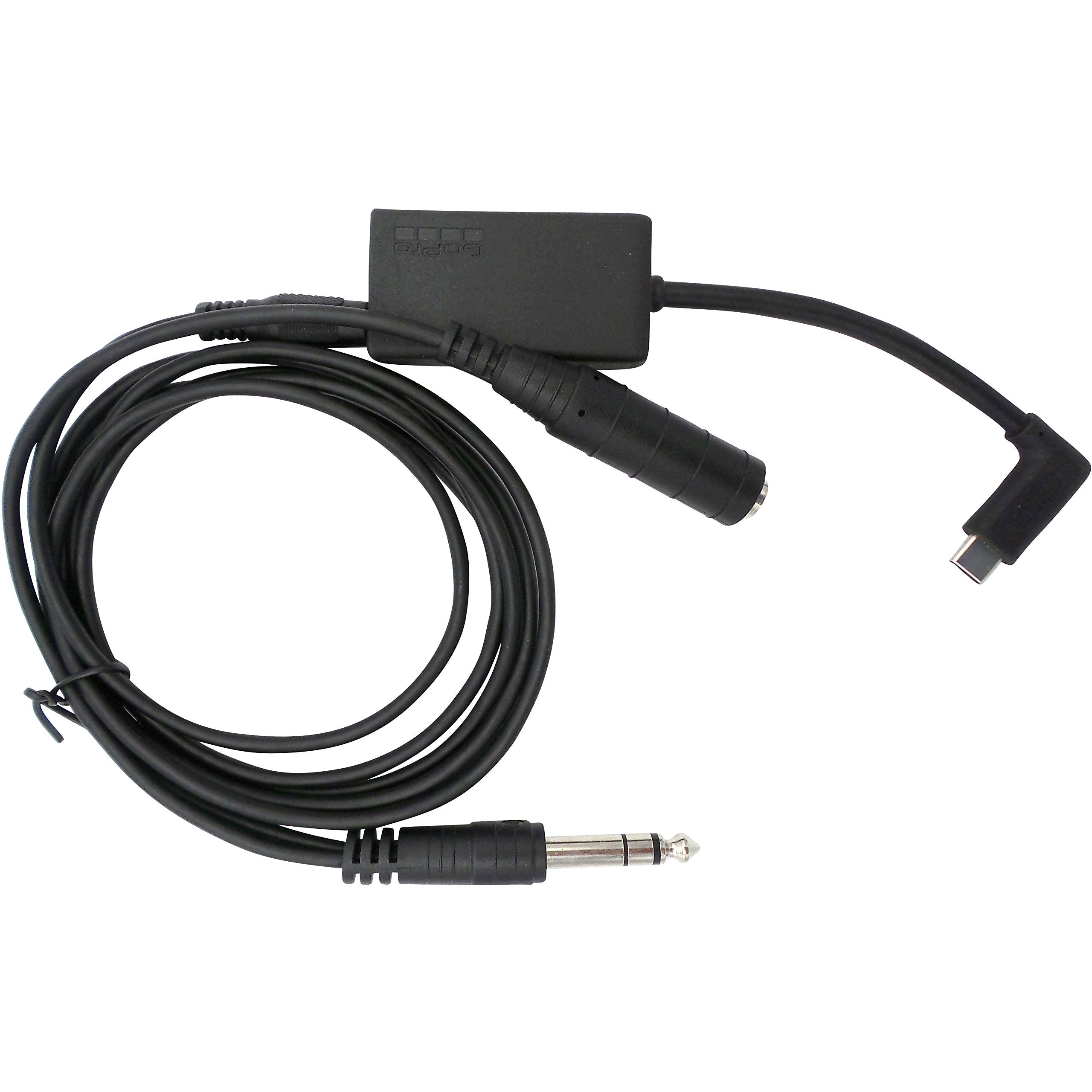 Nflightcam Audio Cable For Airplane Cockpit Recording   Clear Audio With Our Aviation Headset Accessory   Aircraft Audio Cable Compatible With Gopro Hero 5 Thru 13 Black   6 Ft